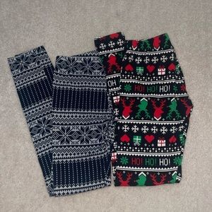 Christmas leggings bundle NWOT